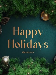 Happy Holidays from all of us at Gramercy! 🎉 Wishing our clients, partners, and team a joyful season filled with happiness and success. Thank you for an amazing year! 🎄🎁
#HappyHolidays #DigitalAgency