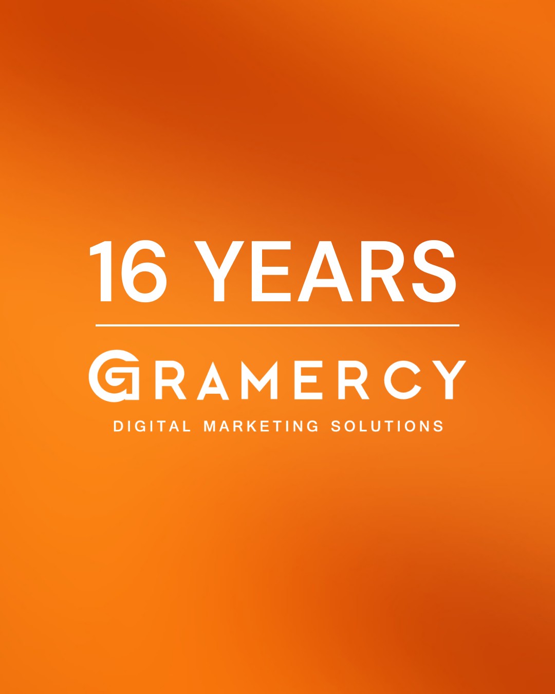 16 years strong at Gramercy! 🚀 Grateful for every project, partnership, and talented team member who has been part of our journey.

Thank you for helping us grow, innovate, and keep pushing boundaries.

Here’s to the next chapter! ✨

#ClientAppreciation #DigitalAgency #Gramercy #Teamwork