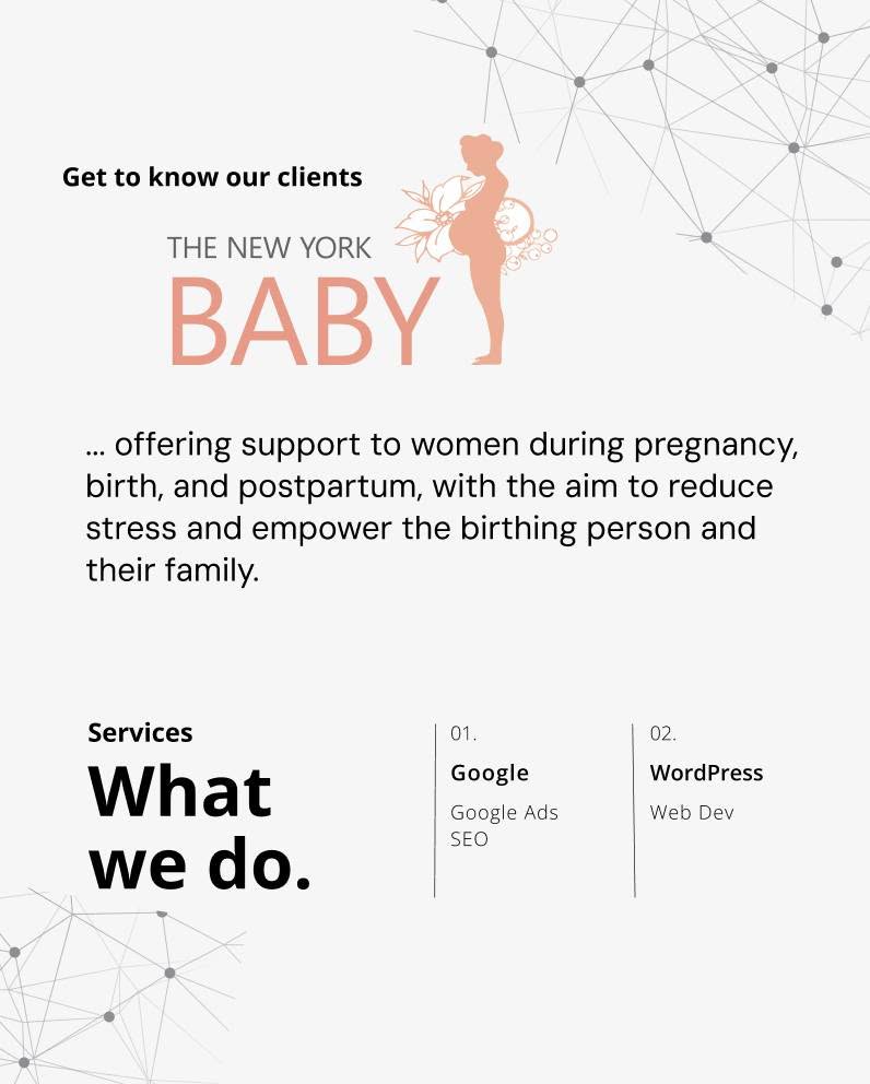 Here at Gramercy, there is nothing we value more than longstanding partnerships, and today we are shouting out a client we've cherished since 2017.

For nearly a decade, we've had the honor of supporting the NY Doula's incredible mission to help them reach the families and women who need them. We have partnered with them on:
🖥️ WordPress Web Management 
📈 Search Engine Optimization (SEO)
🎯 Google Ads Management 

We are very proud of this nearly 10-year collaboration! See their site in action at thenewyorkdoula.com ✨

#Gramercyglobal #NYDoula #WebDevelopment #DigitalMarketing